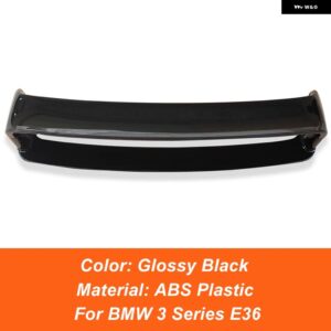 BMW 3シリーズ E36 M3 LTD スポイラー 1990 91 92 93 94 95 96 97 98 99 2000 4個 ABS プラスチック リア トランク リッド ブートスポイラー ウィング - Glossy Black