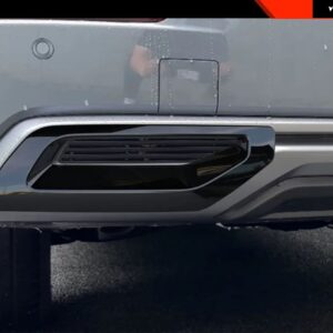 リア バンパー カバー キャップクロームガーニッシュ2025 三菱 アウトランダーアクセサリー - black