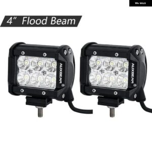CLASSIC-SMシリーズ 4インチ デュアルロウ LEDポッドライト ワイヤー ハーネス 付き スポットフラッドビーム 6000K ホワイト トラック 車 SUV ボート - Flood Light