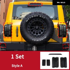 タンク300 2021 - 24 2024 テールライト カバー ブレーキライト ワイド インジケーター カバー リアランプ シェード パネル トリム - 1 Set A