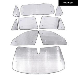 BMW X5 F15 2014-2018 アルミホイル フロントガラス フルウィンドウガラス 日よけ パラソル カーアクセサリー - 9 PCS