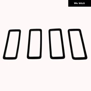 トヨタ ノア ヴォクシー 90系 2021-2022年式 ブラック ベーキングペイント インナードアウィンドウ ボタン ACベント アウトレット リアドレンカップ フレー - 4pcs3