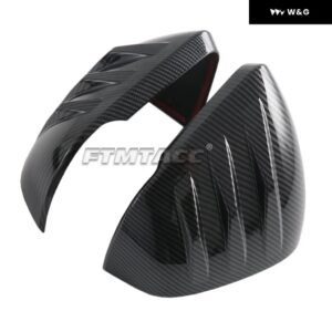 ABSカーボン フォード マスタング2024 2025フロント フォグランプ アイブロウ燃料 フィラー ドアハンドル ドアボウルブレーキ テールライト カバー - WHITE