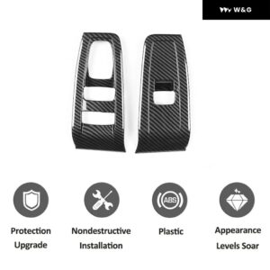 カーボン 車ドアパワーウィンドウリフトスイッチ フレーム トリム トヨタ GR86 スバル BRZ 2022-2025 装飾 カバー アクセサリー - ABS Carbon Style