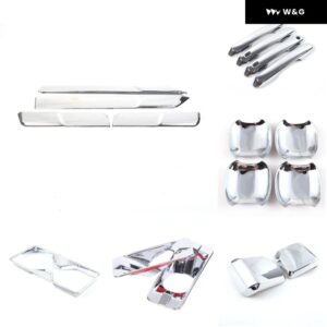 トヨタ ランドクルーザー プラド 250 LC250 24-25 ABS シルバー カーキット ドアボウルハンドル バックミラー フロント フォグランプ トリム ステッカー - 16