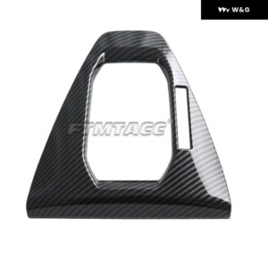 LHD ABSカーボンウィンドウリフトスイッチ/サイドエア アウトレット /ウォーターカップ ホルダー /ナビゲーション ボックス カバー フォード マスタング2024 - Gear shift frame