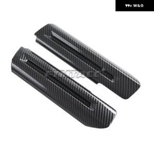 LHD ABSカーボンウィンドウリフトスイッチ/サイドエア アウトレット /ウォーターカップ ホルダー /ナビゲーション ボックス カバー フォード マスタング2024 - inner door strip