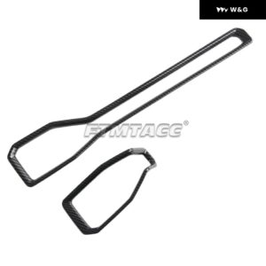 LHD ABSカーボンウィンドウリフトスイッチ/サイドエア アウトレット /ウォーターカップ ホルダー /ナビゲーション ボックス カバー フォード マスタング2024 - Side air outlet