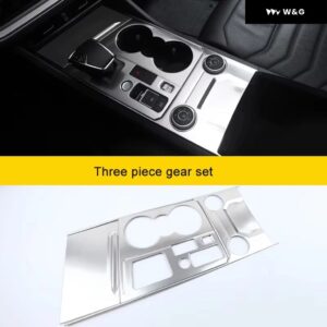 インテリア センター コンソール ギア シフト パネル インナーカバー フォルクスワーゲン トゥアレグ20192024カーアクセサリーシルバー ステンレス トリム - 8