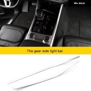 インテリア センター コンソール ギア シフト パネル インナーカバー フォルクスワーゲン トゥアレグ20192024カーアクセサリーシルバー ステンレス トリム - 3