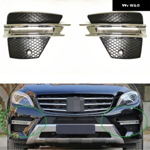 BENZ ML166 フォグランプ カバー 車用 フォグランプ ベントベース オート スタイリング フロント バンパー ドライビング フォグランプ サポート - With Plating A Pair