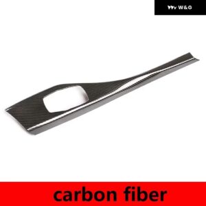 ABSカーボンLHDマルチメディア ボタン パネル カバー ステッカー BMW 1 2シリーズF20 F21 F22 F23 2012-2018 インテリア アクセサリー - carbon fiber