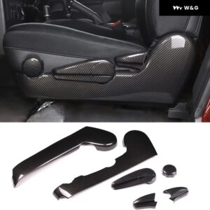 ABSカーボン スタイル カーシート調整サイド パネル カバー トヨタ FJクルーザー 2007-2021シート パネル 装飾 トリム アクセサリー - style 3