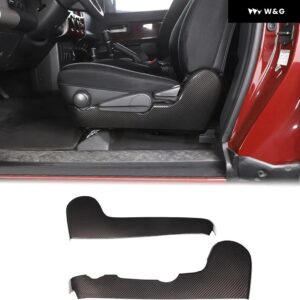 ABSカーボン スタイル カーシート調整サイド パネル カバー トヨタ FJクルーザー 2007-2021シート パネル 装飾 トリム アクセサリー - style 2