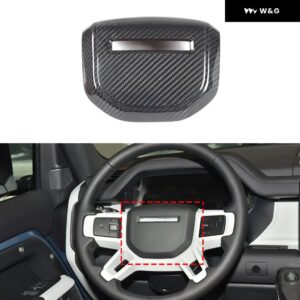 ランドローバー ディフェンダー 90 110 L663 2020-2024 ABS カーボン ステアリングホイール フレーム カバー カスタム 装飾 トリム アクセサリー - Style B