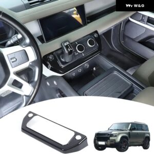 カーセンター コンソール エアコン モード ボタン ランドローバー ディフェンダー 90 110 130 2020-24 ABS ブラック フレーム トリム カーアクセサリー - Style A5