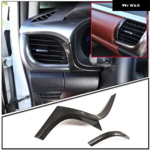 センター コンソール フレーム 装飾 パネル ABSカーボンパターンカー スタイリング トヨタ ハイラックス2015-2021 インテリア アクセサリー - 5