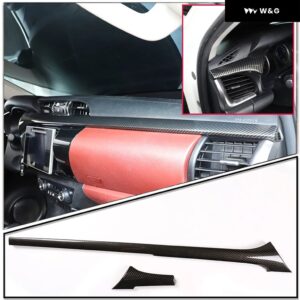 センター コンソール フレーム 装飾 パネル ABSカーボンパターンカー スタイリング トヨタ ハイラックス2015-2021 インテリア アクセサリー - 2