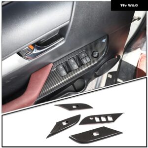 センター コンソール フレーム 装飾 パネル ABSカーボンパターンカー スタイリング トヨタ ハイラックス2015-2021 インテリア アクセサリー - 3