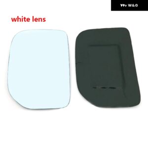 バックミラー ブルーガラスレンズ トヨタ FJクルーザー 2009 2010 2011-2014ワイドビューアンチグレアサイドカーミラー アクセサリー - WHITE