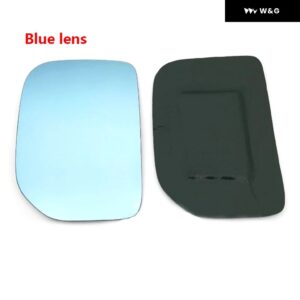 バックミラー ブルーガラスレンズ トヨタ FJクルーザー 2009 2010 2011-2014ワイドビューアンチグレアサイドカーミラー アクセサリー - Blue