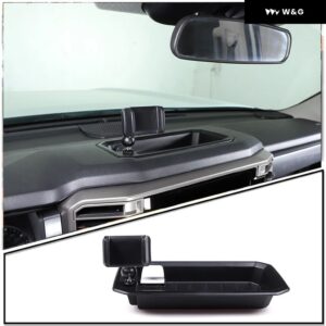 トヨタ タンドラ 2007-2023 車用 セントラ ル コントロール ダッシュボード 電話 ホルダー 収納 ボックス 電話 ホルダー トレイ ABS ブラックアクセサリー - 22-235