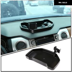 トヨタ タンドラ 2007-2023 車用 セントラ ル コントロール ダッシュボード 電話 ホルダー 収納 ボックス 電話 ホルダー トレイ ABS ブラックアクセサリー - 07-216