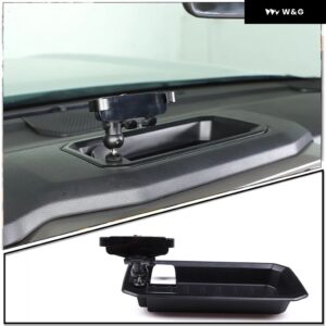 トヨタ タンドラ 2007-2023 車用 セントラ ル コントロール ダッシュボード 電話 ホルダー 収納 ボックス 電話 ホルダー トレイ ABS ブラックアクセサリー - 22-233