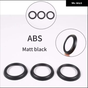 車用 エアコン ベント トリム リング マツダMX-5 ND 2016 - 23 インテリア アクセサリー 3個 - Matt black