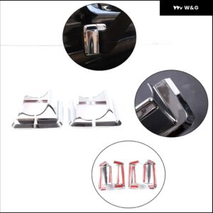 ABSグロスキット カーフード エアベント アウトレット ウィング トリム ハマー H3 2005-2009 フロント フォグランプ 装飾 フレーム テールライト カバー - Style 5