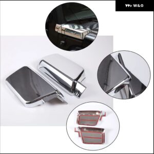 ABSグロスキット カーフード エアベント アウトレット ウィング トリム ハマー H3 2005-2009 フロント フォグランプ 装飾 フレーム テールライト カバー - Style 4