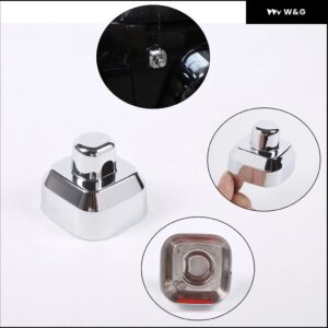 ABSグロスキット カーフード エアベント アウトレット ウィング トリム ハマー H3 2005-2009 フロント フォグランプ 装飾 フレーム テールライト カバー - Style 6