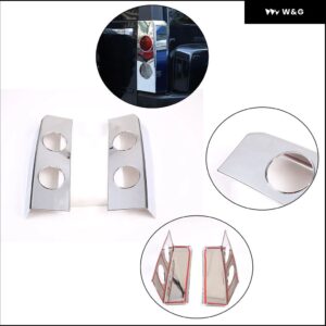 ABSグロスキット カーフード エアベント アウトレット ウィング トリム ハマー H3 2005-2009 フロント フォグランプ 装飾 フレーム テールライト カバー - Style 2