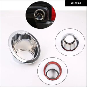 ABSグロスキット カーフード エアベント アウトレット ウィング トリム ハマー H3 2005-2009 フロント フォグランプ 装飾 フレーム テールライト カバー - Style 3