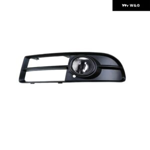 アウディ A4 B7 S4 QUATTRO 2005 - 09 フォグランプ カバー 車用 フォグランプ ベントベース フロント バンパー ドライビング フォグランプ サポート - 2 Pcs Left Side