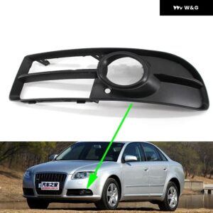 アウディ A4 B7 S4 QUATTRO 2005 - 09 フォグランプ カバー 車用 フォグランプ ベントベース フロント バンパー ドライビング フォグランプ サポート - Cover 1 Pcs Left