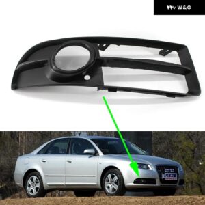 アウディ A4 B7 S4 QUATTRO 2005 - 09 フォグランプ カバー 車用 フォグランプ ベントベース フロント バンパー ドライビング フォグランプ サポート - Cover 1 Pcs Right