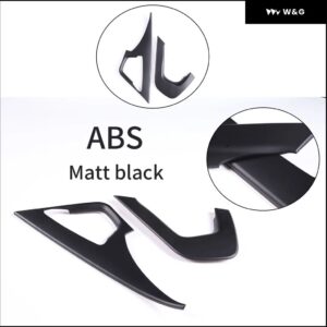 車用センター ギア シフト サイド トリム ストリップ シボレー コルベット C7 2014 - 19 内装アクセサリー LHD 2個 - Matt black