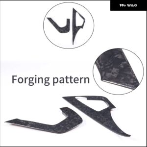 車用センター ギア シフト サイド トリム ストリップ シボレー コルベット C7 2014 - 19 内装アクセサリー LHD 2個 - forging pattern