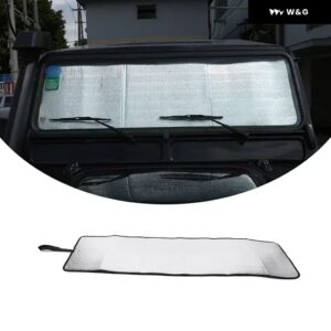 折りたたみ 式車用 フロントガラス サンシェード UV光線反射キット ランドローバー ディフェンダー 90 110 130 2004-2025 窓用反射サン バイザー - 1PCS Style A 04-18