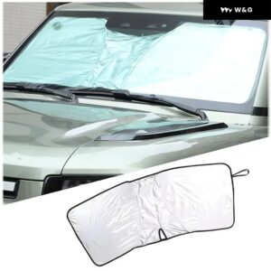 折りたたみ 式車用 フロントガラス サンシェード UV光線反射キット ランドローバー ディフェンダー 90 110 130 2004-2025 窓用反射サン バイザー - 1PCS Style A 2020