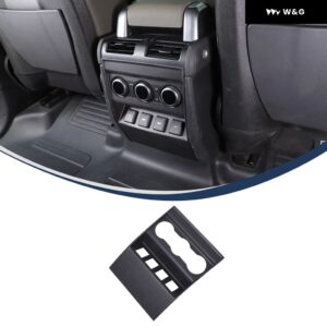 ABSカーボン 車用 アームレスト ボックス リアエア アウトレット アンチキック トリム カバー アクセサリー ランドローバー ディフェンダー 90 110 130 - Style A-Matt Carbon