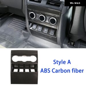 ABSカーボン 車用 アームレスト ボックス リアエア アウトレット アンチキック トリム カバー アクセサリー ランドローバー ディフェンダー 90 110 130 - Style A-ABS Carbon