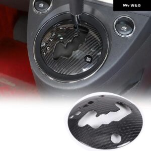 LHD ABSカーボンカー セントラ ル コントロール ギア シフト パネル ディスプレイ フレーム トリム フィアット500 2010-2019 ギア シフト インジケーター パ - Black Dry Carbon