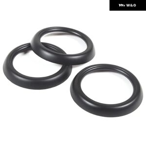 ABS プラスチック 4色 車 ダッシュボード エアコン 吹き出し口リング トリム マツダMX-5 ミアータ ND 2016-2024 エアベント カバー アクセサリー - Matt black