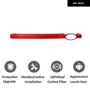 カー スタイル フロント レーシング グリル モールディングメッシュ トリム ストリップ ランドローバー ディフェンダー90/110/130 2020 + プロテクター - Red Dry Carbon