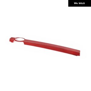 カー スタイル フロント レーシング グリル モールディングメッシュ トリム ストリップ ランドローバー ディフェンダー90/110/130 2020 + プロテクター - ABS Red Carbon