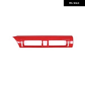 LHDカーボンカーセンター ダッシュボード エアコン アウトレット トリム トヨタ GR86 スバル BRZ 2022-2024 エアベント カバー アクセサリー - ABS Red