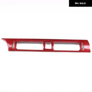 LHDカーボンカーセンター ダッシュボード エアコン アウトレット トリム トヨタ GR86 スバル BRZ 2022-2024 エアベント カバー アクセサリー - Dry Red Carbon