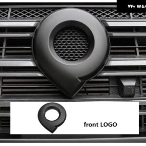 カー スタイリング オートアクセサリー リアランプ カバー グリル GREATWALL POA ピックアップ カーハンドルボウル サイドミラー カバー 2020 2021 - 1PCS-Front